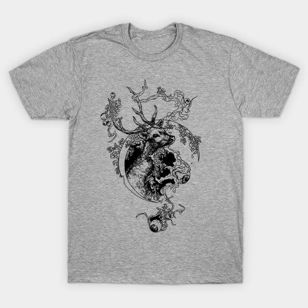 Deer T-Shirt by rottenfantom